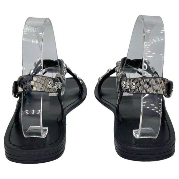 Marc Fisher LTD Fianna2 Snake Print Leather Studded Womens Sandals Size 8M - Picture 6 of 13